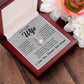 Soulmate Necklace For Women, To My Wife, Soulmate Gifts For Her, Future Wife Necklace, Necklaces For Girlfriend, To My Wife Necklace, Wife Necklace From Husband Necklace Message Card and Gift Box Styles on Birthday, Christmas, Valentine Allruing Necklace