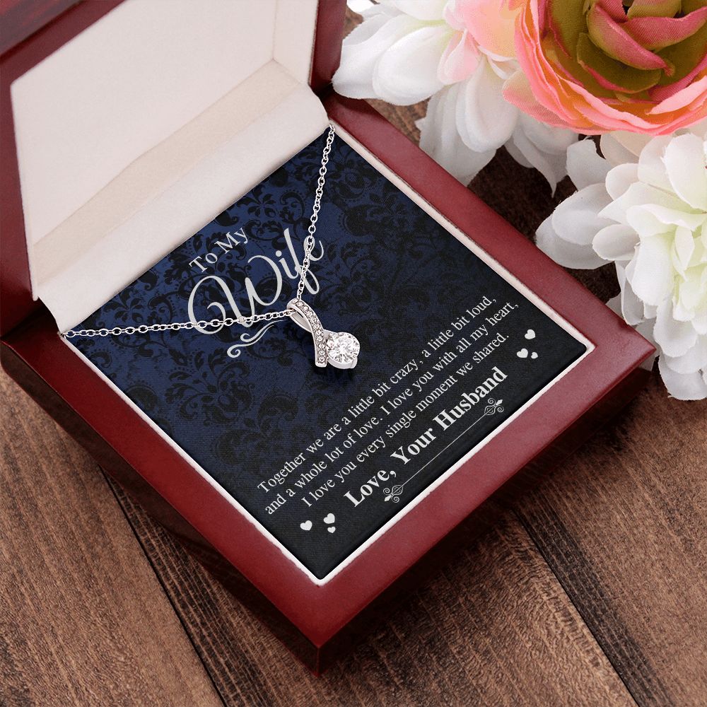 Valentine Gifts To My Soulmate Necklace Gifts for Wife from Husband, Wife Anniversary Gifts, Gift for Soulmate Necklace Message Card and Necklace Gift Box Gift Box Styles on Birthday, Wedding, Anniversary, Valentine Allruing Necklace