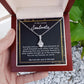 To My Lovely Soulmate Necklace Gift From Husband To My Badass Wife Pendant Jewelry with Message Card and Gift Box. Gift for Wife. Necklace Gift Set for Wife Necklace Gifts Box Gift Box Styles Allruing Necklace