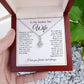 To My Beautiful Wife Necklace, Wedding Anniversary Jewelry for Women, Anniversary Gifts For Wife From Husband To My Wife Necklace Message Card and Necklace Gift Box Gift Box Styles on Birthday, Wedding, Anniversary, Valentine Allruing Necklace