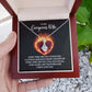 Couples Gifts, To My Gorgeous Wife Necklace Gifts From Husband, Wedding Anniversary Jewelry For Wife From Husband, Wife Birthday From Husband, To My Soulmate Message Card and Gift Box styles On Birthday, Christmas, Anniversary  Allruing Necklace
