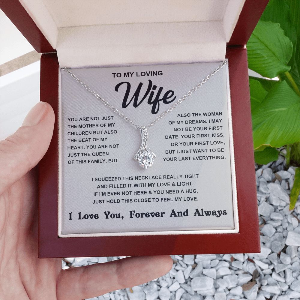 Soulmate Necklace For Women, To My Wife, Soulmate Gifts For Her, Future Wife Necklace, Necklaces For Girlfriend, To My Wife Necklace, Wife Necklace From Husband Necklace Message Card and Gift Box Styles on Birthday, Christmas, Valentine Allruing Necklace