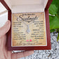 My Beautiful Soulmate Necklace Future Wife Gifts, Promise Necklace For Her, Fiance Gifts For Her, Valentine Gifts For Soulmate From Husband With Message Card Box LED, Soulmate Necklace For Women, To My Wife Necklace Allruing Necklace