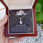 Couples Gifts, Nusre Wife Girlfriend Necklace Gifts From Husband, Wedding Anniversary Jewelry For Wife From Husband, Wife Birthday From Husband, To My Beautiful Wife Girlfriend Message Card and Gift Box styles On Birthday, Christmas, Anniversary  Allruing