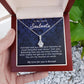 To My Lovely Soulmate Necklace Gift From Husband To My Badass Wife Pendant Wedding Jewelry with Message Card and Gift Box. Gift for Wife. Necklace Gift Set for Wife Necklace Gifts Box Gift Box Styles Allruing Necklace