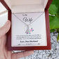 Couples Gifts, To My Dear Wife Necklace Gifts From Husband, Wedding Anniversary Jewelry For Wife From Husband, Necklace Customer Name Message Card and Gift Box styles On Birthday, Christmas, Anniversary Allruing Necklace
