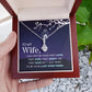 Birthday For Wife, Love Knot Necklace Gifts For Wife From Husband, To My Soulmate Necklace For Women, To My Wife Necklace Wedding Anniversary, I Love You, Meaningful Necklace Message Card and Gift Box Styles on Birthday, Christmas, Anniversary  Allruing N