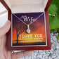 Birthday For Wife, Love Necklace Gifts For Wife From Husband, To My Soulmate Necklace For Women, To My Wife Necklace Wedding Anniversary, Love Knot Meaningful Necklace Message Card and Gift Box Styles on Birthday, Christmas, Anniversary Allruing Necklace