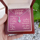 Couples Gifts,To My Wife Girlfriend Necklace Gifts From Husband, Wedding Anniversary Jewelry For Wife From Husband, Wife Birthday From Husband, To My Beautiful Wife Girlfriend Message Card and Gift Box styles On Birthday, Christmas, Anniversary  Allruing