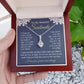 Soulmate Necklace Gift for Her, Soulmate Jewelry, Necklace for Future Soulmate, Valentine Anniversary Jewelry for Wife Necklace Gifts from Husband - Soulmate Gift Necklace with Message Card and Gift Box Allruing Necklace