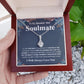 Gifts For Soulmate Birthday Gifts From Husband Necklace Valentines Day, Necklace for Future Soulmate, Wedding Birthday Jewelry for Wife Necklace Gifts from Husband - Soulmate Gift Necklace with Message Card and Gift Box Allruing Necklace