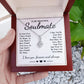 To My Beautiful Soulmate Necklace Gift, Soulmate for Wife Birthday Gifts from Husband, Anniversary for Women, Soulmate Gifts, Message Card and Necklace Gifts Box Gift Box Styles on Birthday, Wedding, Anniversary, Valentine Allruing Necklace