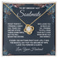 Soulmate Necklace Gifts from Husband, Anniversary Gifts for Wife from Husband, Wife Valentine Gifts from Husband, To My Wife Necklace Message Card and Necklace Gifts Box Gift Box Styles on Birthday, Wedding, Anniversary, Valentine Love knot Thang