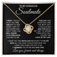 to My Soulmate Necklace from Husband, Necklaces for Wife from Husband, to My Soulmate Necklace for Women, Soulmate Jewelry for Wife Valentine Jewelry Gifts for Wife Birthday Gifts from Husband Love knot Thang