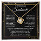 to My Soulmate Necklace from Husband, Necklaces for Wife from Husband, to My Soulmate Necklace for Women, Soulmate Jewelry for Wife Wedding Jewelry Gifts for Wife Valentine Gifts from Husband Love knot Thang