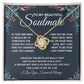 To My Beautiful Soulmate Necklace, Soulmate Jewelry For Women, Wife Necklace From Husband, Soulmate Gifts For Her, To My Future Soulmate Necklace Message Card and Necklace Gift Box Gift Box Styles on Birthday, Wedding, Anniversary, Valentine Love knot Tha