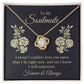 To My Soulmate Necklace for her Jewelry For Her Couples Gifts Necklaces For Soul Mate Christmas Jewelry, Forever & Always, Love Knot Meaningful Necklace Message Card and Gift Box Styles on Birthday, Christmas, Anniversary Love knot Thang