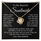Soulmate Necklace Gift From Husband, Anniversary Romantic Gifts for Wife from Husband, Soulmate Birthday Gifts Message Card and Necklace Gifts Box Gift Box Styles on Birthday, Wedding, Anniversary, Valentine Love knot Thang