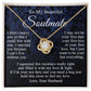 Soulmate Necklace Gift From Husband, Anniversary Romantic Gifts for Wife from Husband, Soulmate Valentine Gifts Message Card and Necklace Gifts Box Gift Box Styles on Birthday, Wedding, Anniversary, Valentine Love knot Thang