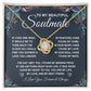 To My Beautiful Soulmate Necklace Gift for Her, Soulmate for Wife Valentine Gifts from Husband, Birthday Jewelry for Women, Soulmate Gifts, Message Card and Necklace Gifts Box Gift Box Styles on Birthday, Wedding, Anniversary, Valentine Love knot Thang