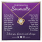 To My Beautiful Soulmate Necklace Gift, Soulmate for Wife Birthday Gifts from Husband, Valentine for Women, Soulmate Gifts, Message Card and Necklace Gifts Box Gift Box Styles on Birthday, Wedding, Anniversary, Valentine Love knot Thang