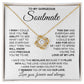 to My Soulmate Necklace from Husband, Necklaces for Wife from Husband, to My Soulmate Necklace for Women, Soulmate Jewelry for Wife Anniversary Jewelry Gifts for Wife Birthday Gifts from Husband Love knot Thang