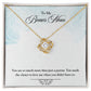 My Bonus Mom Necklace, Dear Mom, Mother's Day Necklace, Gift for Mom from Daughter, Son, Amazing Mom, Perfect Mother Mother's Day Gift, Love Knot Necklace Message Card and Gift Box Styles on Birthday, Christmas, Anniversary  Love knot Thang