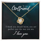 To My True Girlfriend Necklace, Brother to Sister, Birthday For Sister from Brother, I Love You, Love Knot Meaningful Necklace Message Card and Gift Box Styles on Birthday, Christmas, Anniversary Love knot Thang