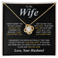 To My Beautiful Soulmate Necklace Gifts for Wife from Husband, Soulmate Valentine Gifts, Gift for Soulmate Message Card and Necklace Gift Box Gift Box Styles on Birthday, Wedding, Anniversary, Valentine Love knot Thang
