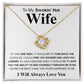Gifts For Wife Birthday Gifts From Husband Necklace Valentines Day, Necklace for Future Soulmate, Wedding Anniversary Jewelry for Wife Necklace Gifts from Husband - Soulmate Gift Necklace with Message Card and Gift Box Love knot Thang
