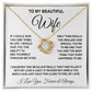 Soulmate Necklace Gifts From Husband, For Soulmate From Husband, Wife Gifts From Husband, Necklaces For Soulmate From Husband To My Wife Necklace Message Card and Necklace Gift Box Gift Box Styles on Birthday, Wedding, Anniversary, Valentine Love knot Tha