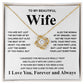 Gifts For Wife Birthday Gifts From Husband Necklace Valentines Days, Necklace for Future Soulmate, Valentine Necklace Jewelry for Wife Necklace Gifts from Husband - Soulmate Gift Necklace with Message Card and Gift Box Love knot Thang