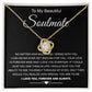 To My Beautiful Soulmate Necklace Birthday Gifts for Wife Gifts from Husband, Wife Valentine Gifts, Gifts for Wife, Message Card and Necklace Gift Box Gift Box Styles on Birthday, Wedding, Anniversary, Valentine Love knot Thang