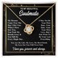 To My Soulmate Necklace Gift for Her, Soulmate Necklace, Necklaces for Wife from Husband, Birthday To My Wife Necklace, Soulmate Gifts, Necklace Message Card and Gift Box Styles on Birthday, Wedding, Anniversary, Valentine Love knot Thang