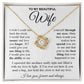 To My Soulmate Necklace Gift for Her, Soulmate Gifts From Husband, Necklaces For Wife From Husband To My Soulmate Necklace Message Card and Necklace Gift Box Gift Box Styles on Birthday, Wedding, Anniversary, Valentine Love knot Thang