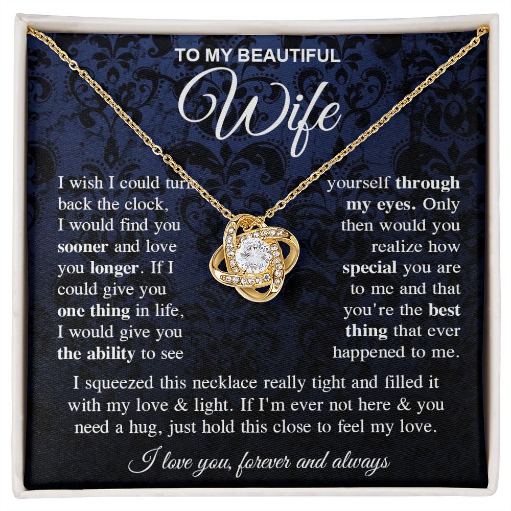 To My Soulmate Necklace Gift for Her, Soulmate Gifts From Husband, Valentine Gifts For Wife From Husband To My Soulmate Necklace Message Card and Necklace Gift Box Gift Box Styles on Birthday, Wedding, Anniversary, Valentine Love knot Thang