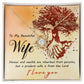 Couples Gifts, Beautiful Wife Necklace Gifts From Husband, Wedding Anniversary Jewelry For Wife From Husband, Wife Birthday From Husband, To My Soulmate Message Card and Gift Box styles On Birthday, Christmas, Anniversary  Love knot Thang