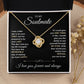 To My Soulmate Necklace for Women, Necklaces For Wife from Husband, Soulmate Jewelry to My Future Wife Necklace and Necklace For Girlfriend with Message Card and Necklace Gift Box Gift Box Styles on Birthday, Christmas, Wedding, Anniversary Love knot Than