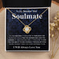 Gifts For Soulmate Birthday Gifts From Husband Necklace Valentines Day, Necklace for Future Soulmate, Wedding Valentine Jewelry for Wife Necklace Gifts from Husband - Soulmate Gift Necklace with Message Card and Gift Box Love knot Thang