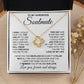 to My Soulmate Necklace from Husband, Necklaces for Wife from Husband, to My Soulmate Necklace for Women, Soulmate Jewelry for Wife Anniversary Jewelry Gifts for Wife Birthday Gifts from Husband Love knot Thang