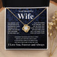 Gifts For Wife Birthday Gifts From Husband Necklace Valentines Days, Necklace for Future Soulmate, Wedding Necklace Jewelry for Wife Necklace Gifts from Husband - Soulmate Gift Necklace with Message Card and Gift Box Love knot Thang