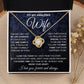 to My Wife Necklace, Soulmate Jewelry for Women, Wife Gifts from Husband, Anniversary Necklace for Wife Soulmate Gifts Future Wife Necklace Message Card and Gift Box Styles on Birthday, Wedding, Anniversary, Valentine Love knot Thang