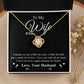Valentine To My Soulmate Necklace Gifts for Wife from Husband, Wife Anniversary Gifts, Gift for Soulmate Necklace Message Card and Necklace Gift Box Gift Box Styles on Birthday, Wedding, Anniversary, Valentine Love knot Thang