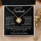 To My Soulmate Necklace for Women, Necklaces For Wife from Husband, Soulmate Necklace to My Future Wife Necklace, Necklace For Girlfriend with Message Card and Necklace Gift Box Gift Box Styles on Birthday, Christmas, Wedding, Anniversary Love knot Thang