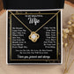 To My Wife Necklace Gift for Her, Soulmate Necklace, Necklaces for Wife from Husband, Birthday To My Wife Necklace, Soulmate Gifts, Necklace Message Card and Gift Box Styles on Birthday, Wedding, Anniversary, Valentine Love knot Thang