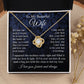 Wife Necklace Gift for Her, Soulmate Jewelry, Necklace for Future Soulmate, Valentine Anniversary Jewelry for Wife Necklace Gift from Husband - Soulmate Gift Necklace with Message Card and Gift Box Love knot Thang