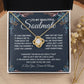 To My Beautiful Soulmate Necklace, Soulmate Jewelry For Women, Wife Necklace From Husband, Soulmate Gifts For Her, To My Future Soulmate Necklace Message Card and Necklace Gift Box Gift Box Styles on Birthday, Wedding, Anniversary, Valentine Love knot Tha