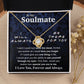 To My Soulmate Necklace To My Future Wife Necklace Gifts, Promise Necklace For Her, Fiance Gifts For Her, Valentine Necklace Gifts For Soulmate From Husband With Message Card Box LED, Soulmate Necklace For Women, To My Wife Necklace Love knot Thang