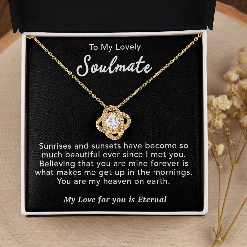 To My Lovely Wife Necklace Gift From Husband To My Badass Wife Pendant Valentine Jewelry with Message Card and Gift Box. Gift for Wife. Necklace Gift Set for Wife Necklace Gifts Box Gift Box Styles Love knot Thang