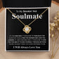 Gifts For Soulmate Birthday Gifts From Husband Necklace Valentines Day, Necklace for Future Soulmate, Valentine Anniversary Jewelry for Wife Necklace Gifts from Husband - Soulmate Gift Necklace with Message Card and Gift Box Love knot Thang
